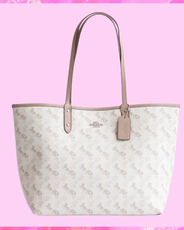 Coach Designer City Tote With Horse And Carriage Print, Coach Handbag, Designer Handbag, Cheap Designer Handbag, Designer Handbag