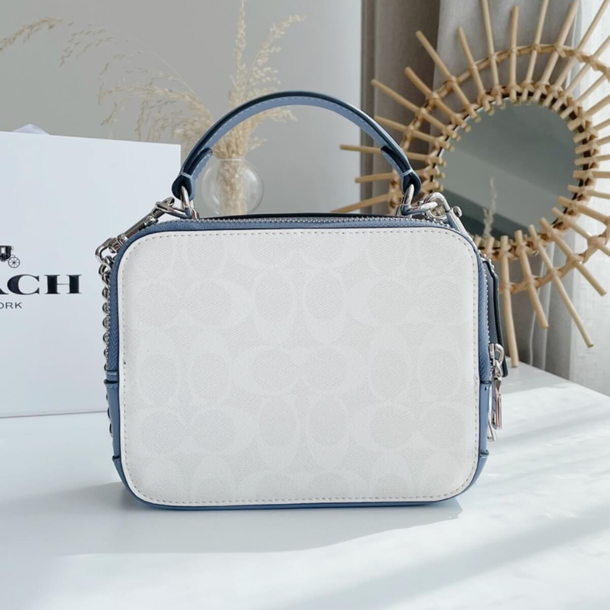 Coach Designer Coach Box Bag With Cinderella Carriage, Coach Handbag, Designer Handbag, Cheap Designer Handbag, Designer Handbag