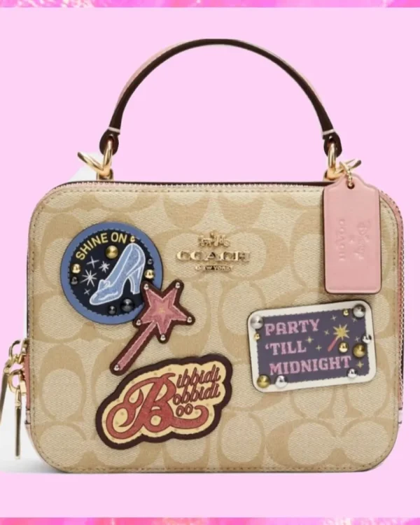 Coach Designer Disney X Box With Patches, Coach Handbag, Designer Handbag, Cheap Designer Handbag, Designer Handbag
