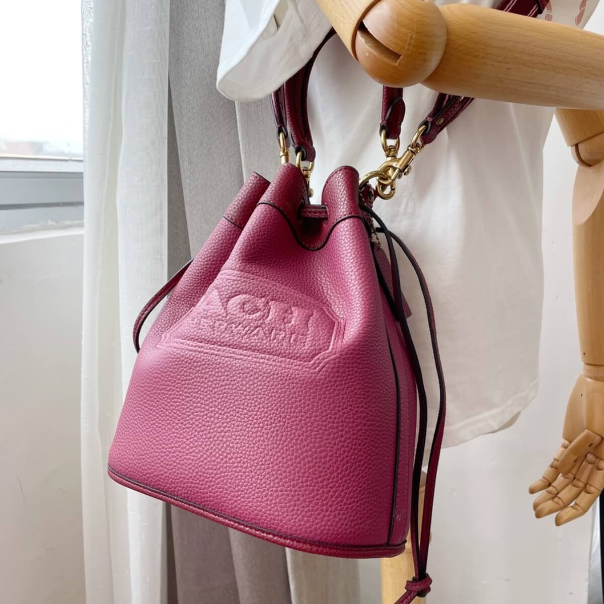 Coach Designer Field Bucket Bag With Coach Badge, Coach Handbag, Designer Handbag, Cheap Designer Handbag, Designer Handbag
