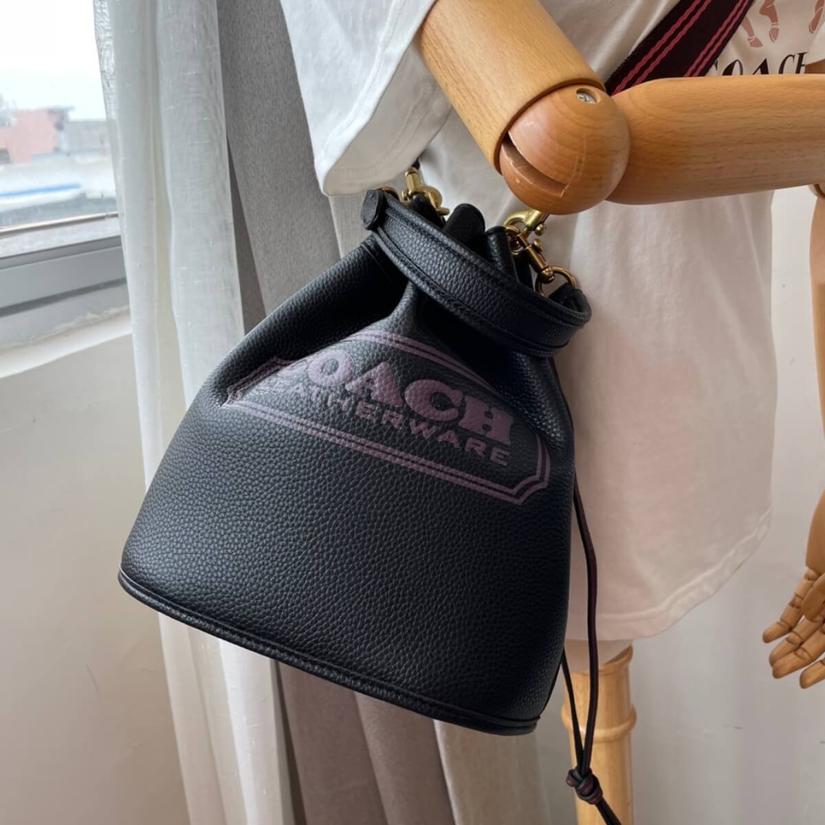Coach Designer Field Bucket Bag With Coach Badge, Coach Handbag, Designer Handbag, Cheap Designer Handbag, Designer Handbag
