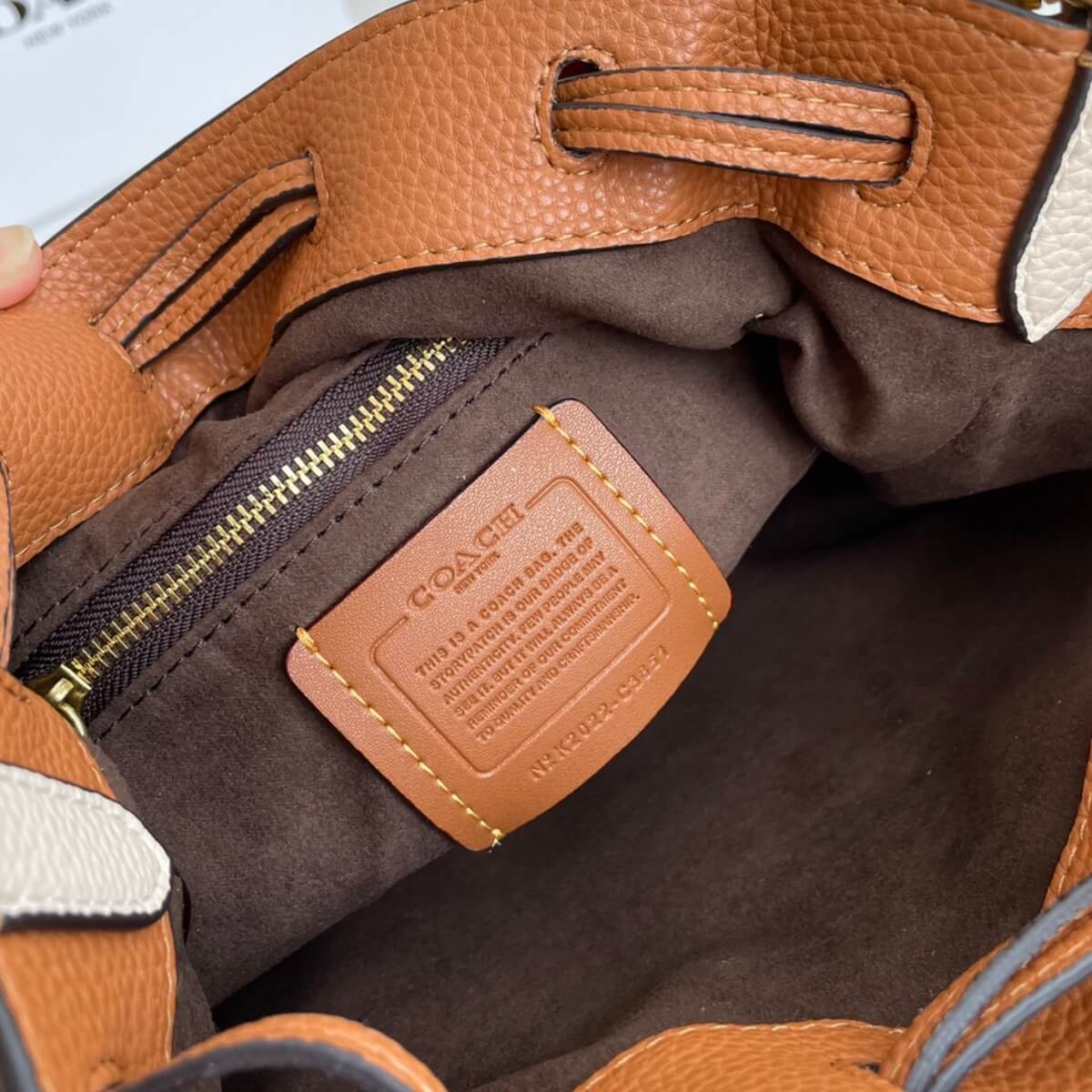 Coach Designer Field Bucket Bag With Coach Badge, Coach Handbag, Designer Handbag, Cheap Designer Handbag, Designer Handbag