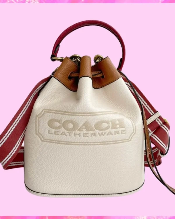 Coach Designer Field Bucket Bag With Coach Badge, Coach Handbag, Designer Handbag, Cheap Designer Handbag, Designer Handbag