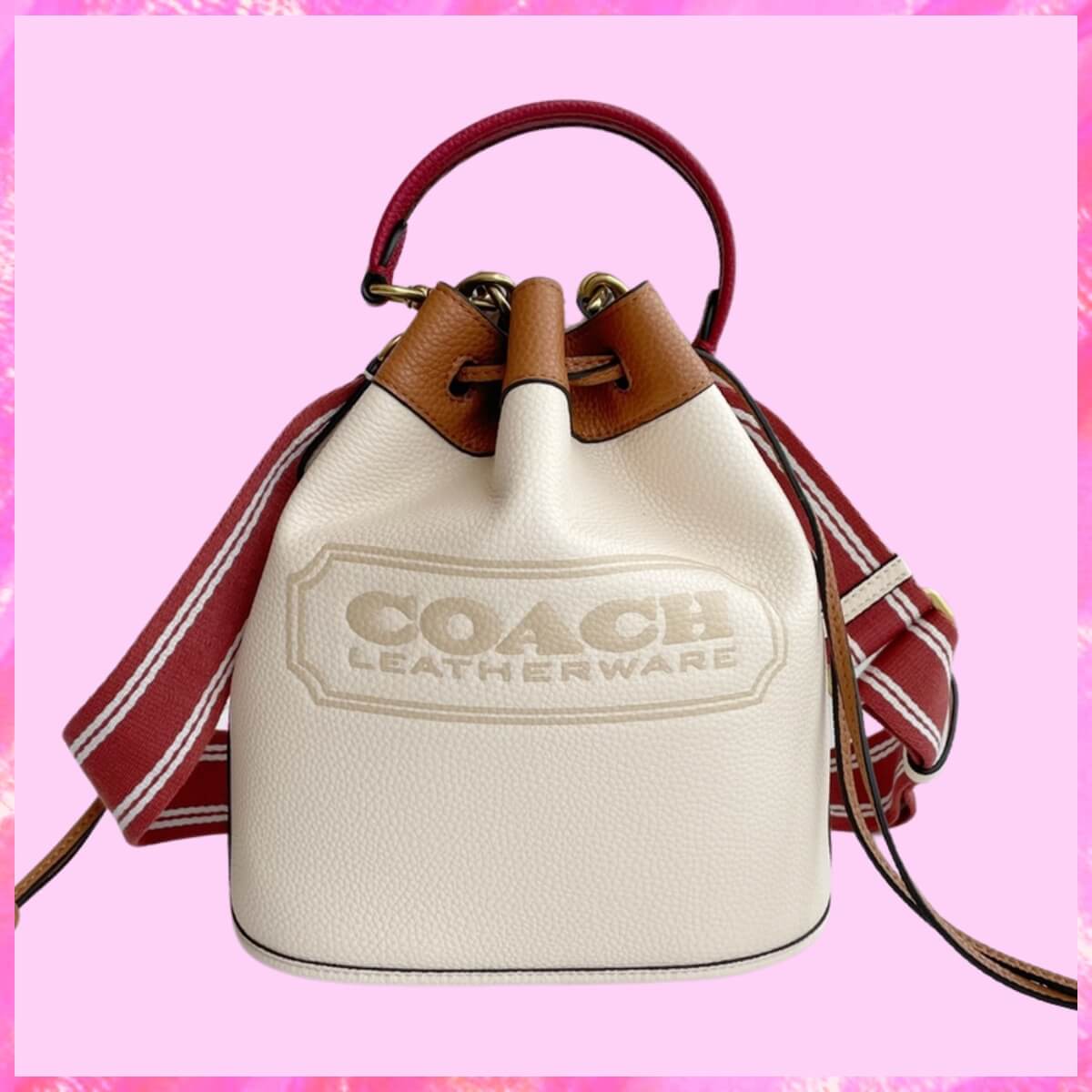 Coach Designer Field Bucket Bag With Coach Badge, Coach Handbag, Designer Handbag, Cheap Designer Handbag, Designer Handbag