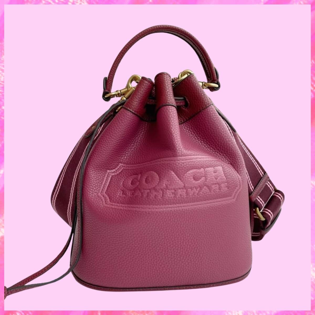 Coach Designer Field Bucket Bag With Coach Badge, Coach Handbag, Designer Handbag, Cheap Designer Handbag, Designer Handbag
