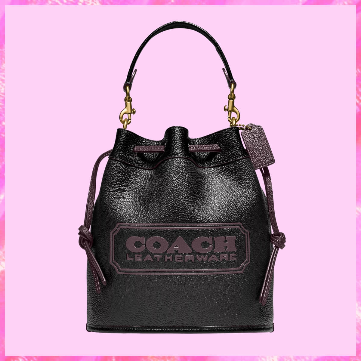 Coach Designer Field Bucket Bag With Coach Badge, Coach Handbag, Designer Handbag, Cheap Designer Handbag, Designer Handbag