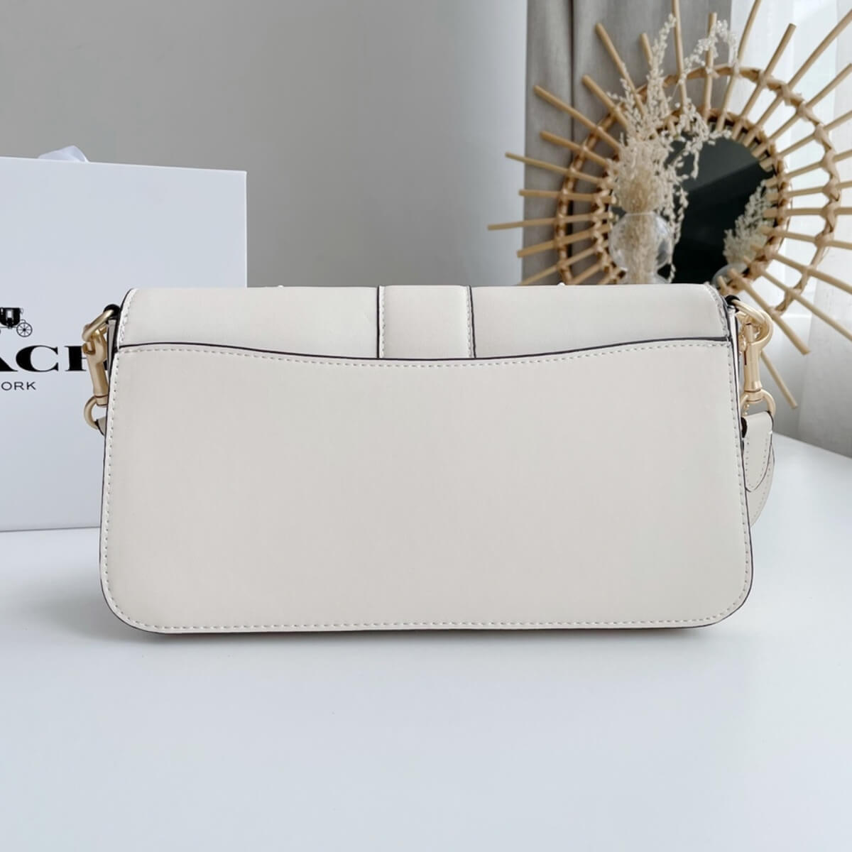 Coach Designer Georgie Shoulder Bag With Daisy Embroidery, Coach Handbag, Designer Handbag, Cheap Designer Handbag, Designer Handbag