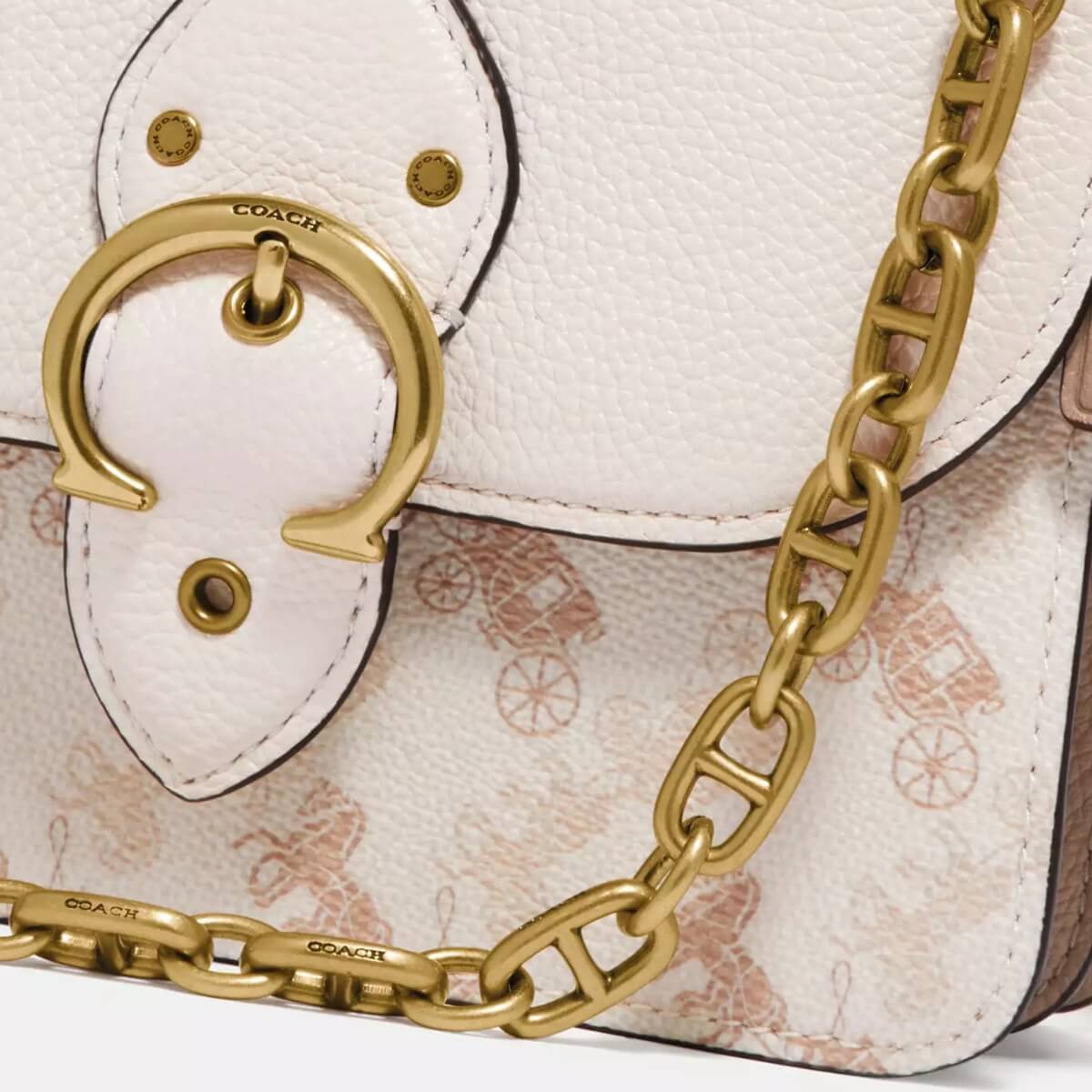 Coach Designer Horse And Carriage Print Shoulder Bag, Coach Handbag, Designer Handbag, Cheap Designer Handbag, Designer Handbag