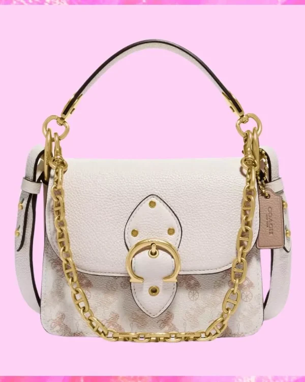 Coach Designer Horse And Carriage Print Shoulder Bag, Coach Handbag, Designer Handbag, Cheap Designer Handbag, Designer Handbag