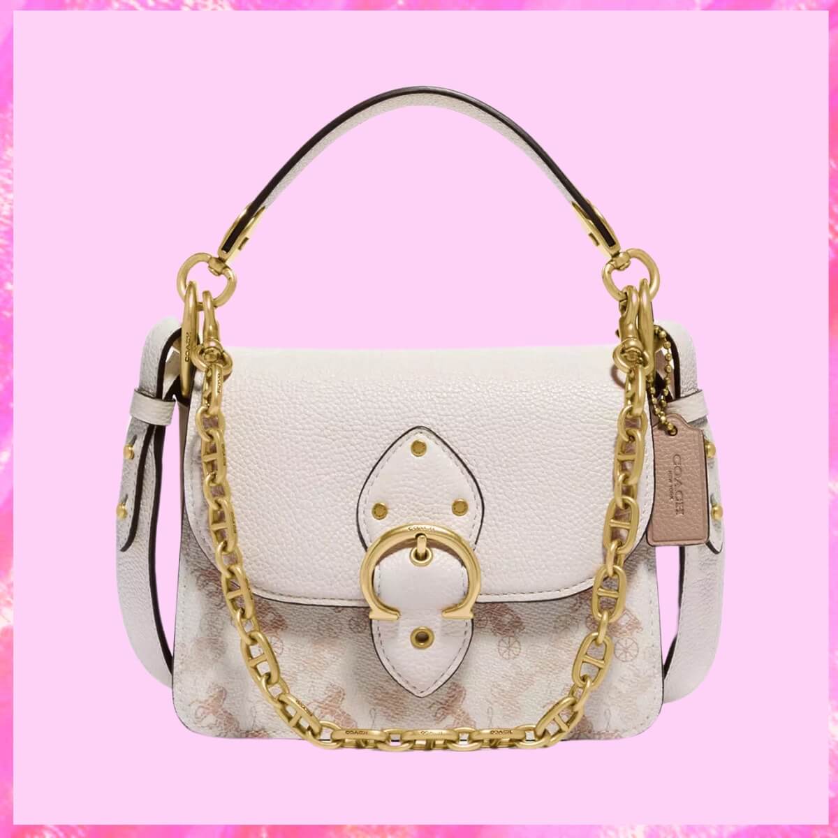 Coach Designer Horse And Carriage Print Shoulder Bag, Coach Handbag, Designer Handbag, Cheap Designer Handbag, Designer Handbag