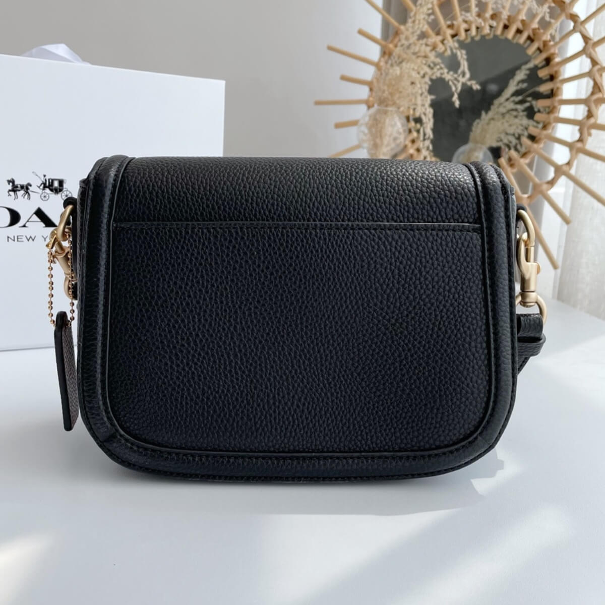 Coach Designer Saddle Bag With Horse And Carriage, Coach Handbag, Designer Handbag, Cheap Designer Handbag, Designer Handbag