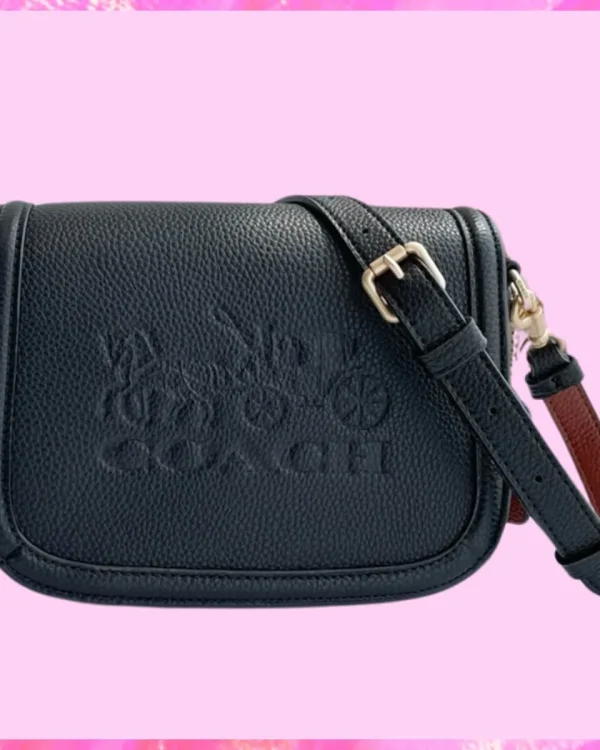 Coach Designer Saddle Bag With Horse And Carriage, Coach Handbag, Designer Handbag, Cheap Designer Handbag, Designer Handbag