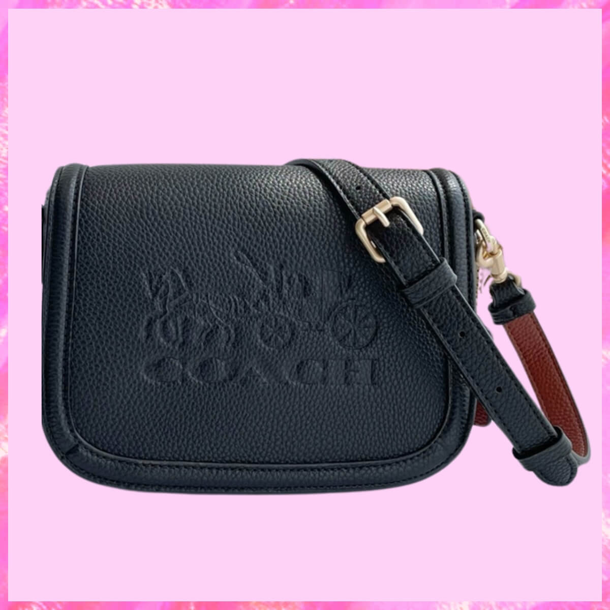 Coach Designer Saddle Bag With Horse And Carriage, Coach Handbag, Designer Handbag, Cheap Designer Handbag, Designer Handbag