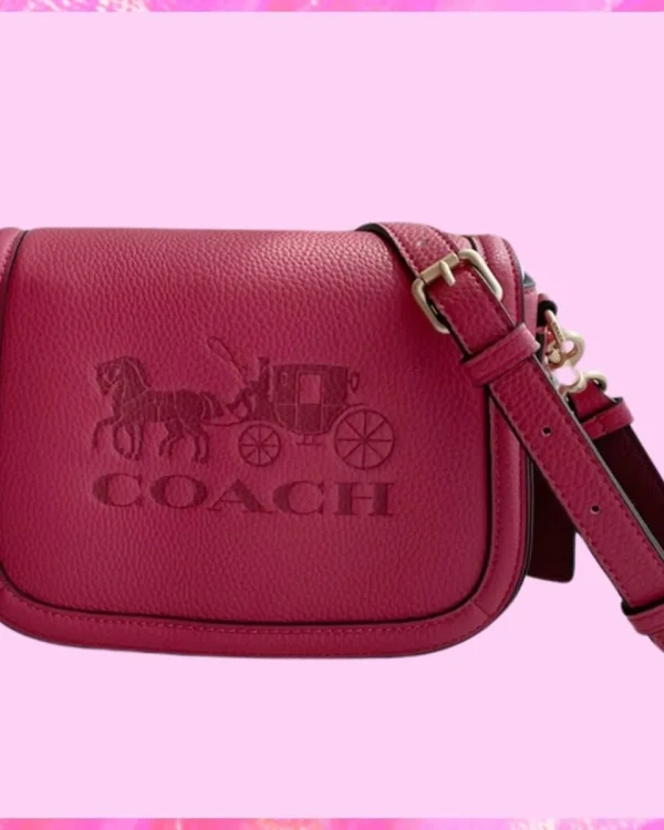 Coach Designer Saddle Bag With Horse And Carriage, Coach Handbag, Designer Handbag, Cheap Designer Handbag, Designer Handbag