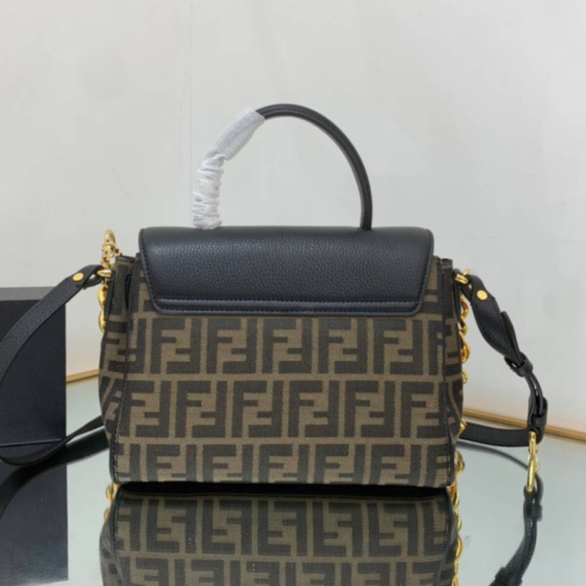 Designer 3WAY Medium FF Print Chain Handbag, Designer Handbag, Cheap Designer Handbag, Designer Handbag