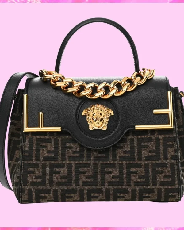 Designer 3WAY Medium FF Print Chain Handbag, Designer Handbag, Cheap Designer Handbag, Designer Handbag