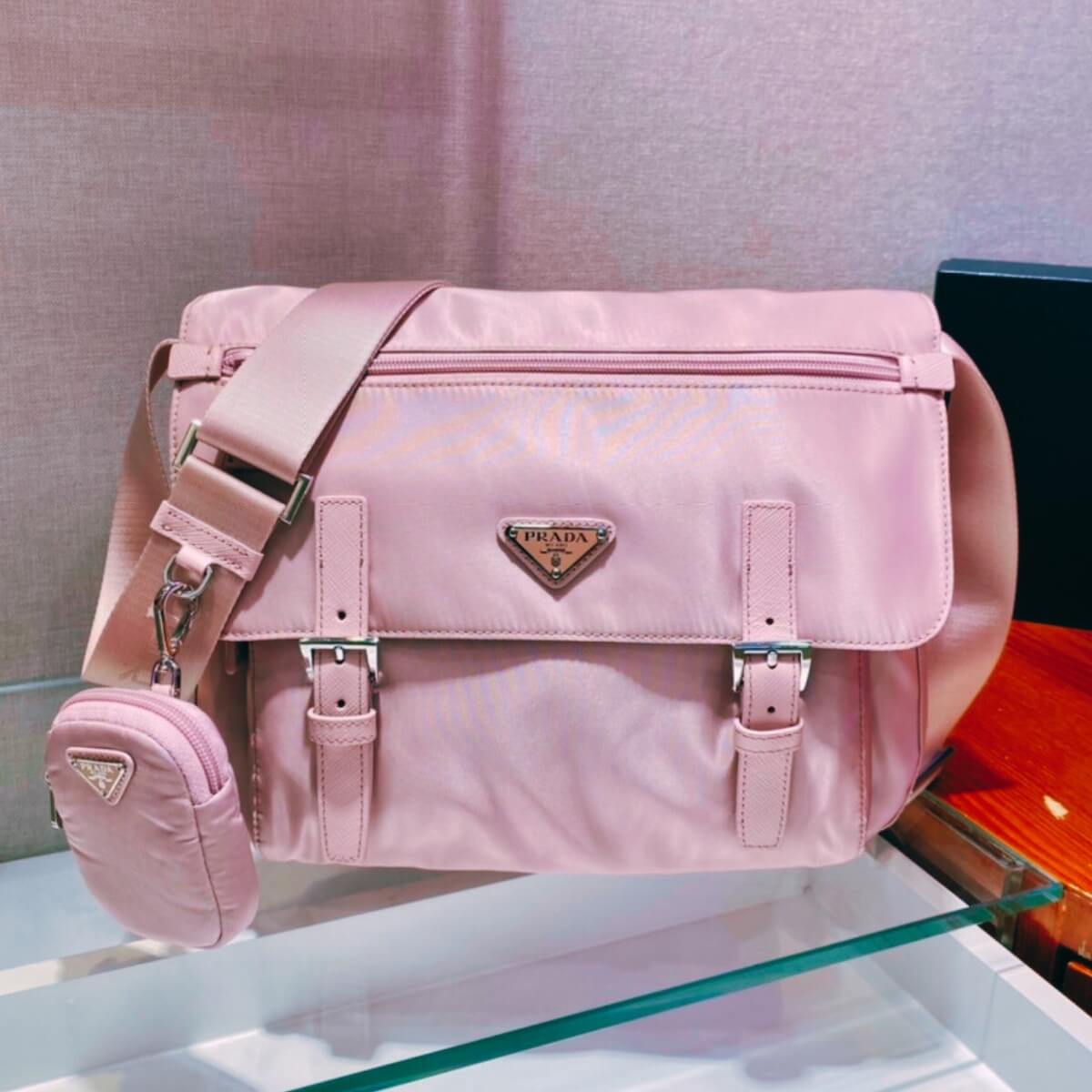 Prada Designer Nylon Weekend Messenger Shoulder Bag, Prada Handbag, Designer Handbag, Cheap Designer Handbag, Designer Handbag