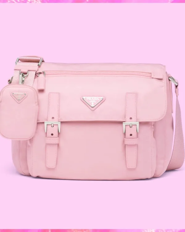 Prada Designer Nylon Weekend Messenger Shoulder Bag, Prada Handbag, Designer Handbag, Cheap Designer Handbag, Designer Handbag