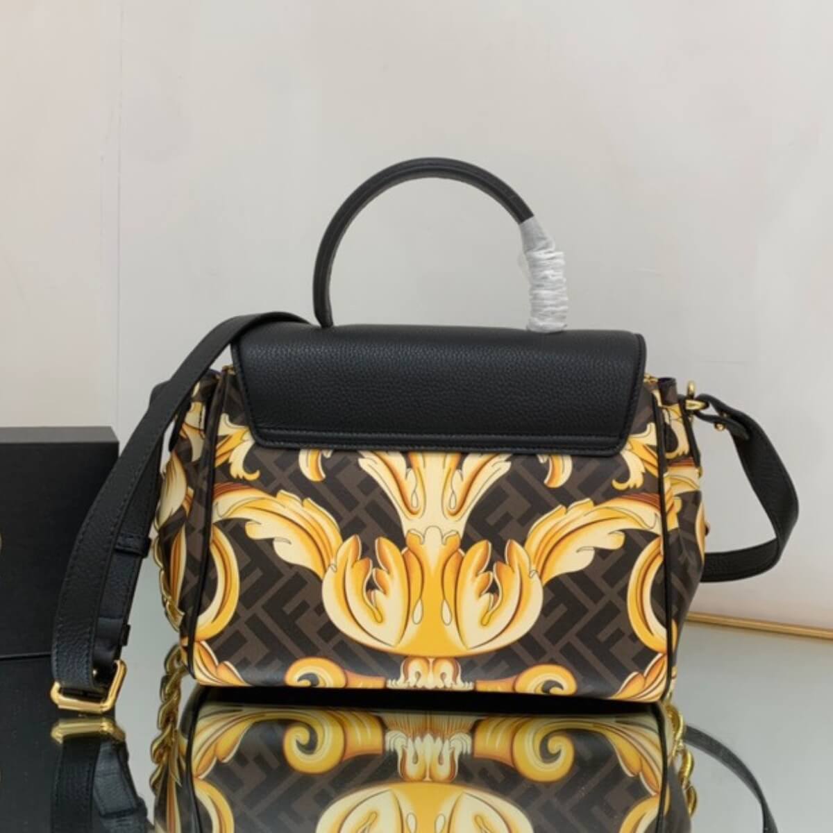Fendance By Versace Designer 3WAY Medium Medusa Chain Handbag, Fendance By Versace Designer Handbag, Cheap Designer Handbag, Designer Handbag