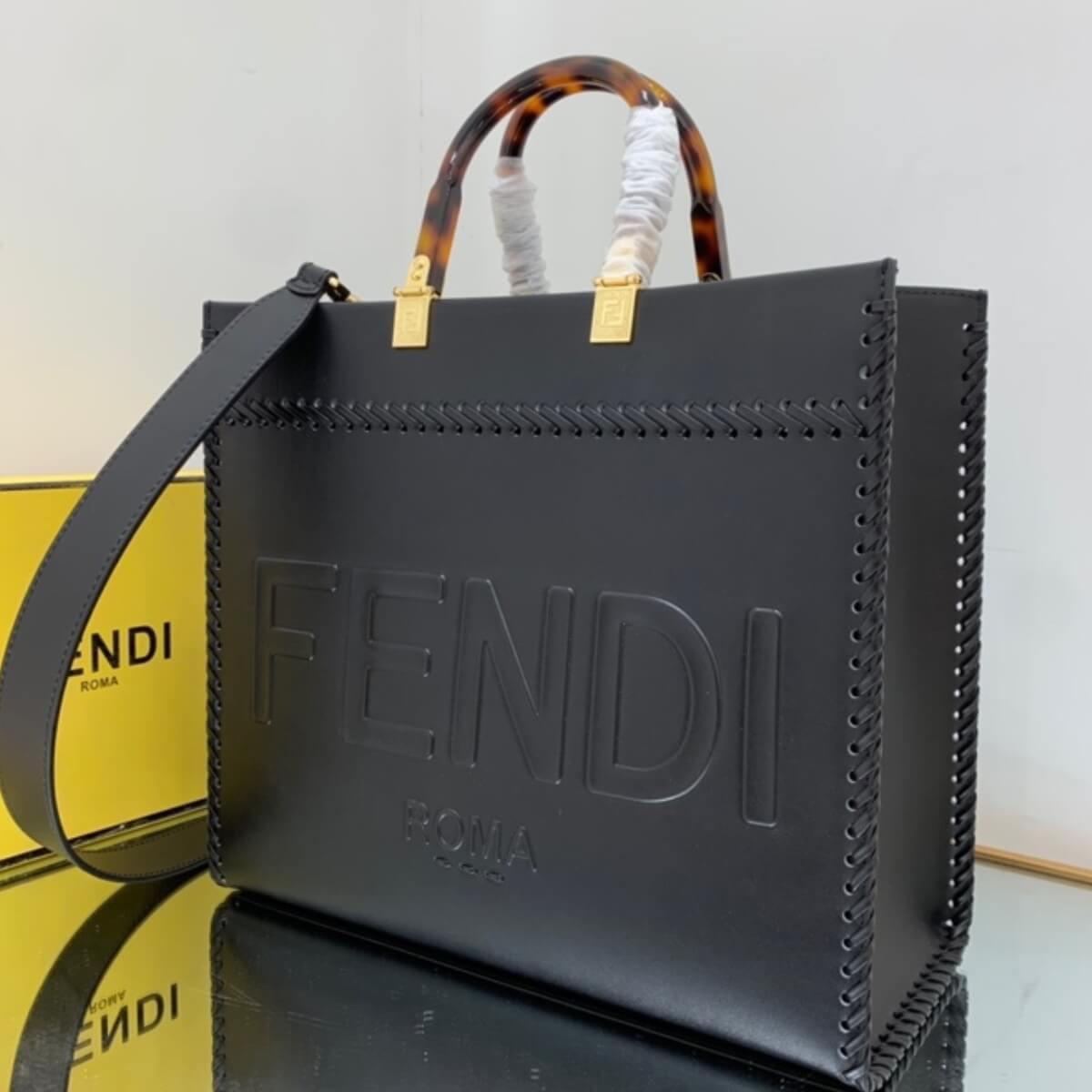 Fendi Designer Sunshine Leather Tote Bag, Fendi Handbag, Designer Handbag, Cheap Designer Handbag, Designer Handbag