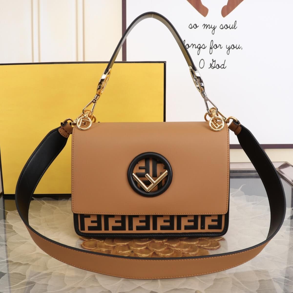 Fendi Designer Vitello Century FF Handbag, Fendi Handbag, Designer Handbag, Cheap Designer Handbag, Designer Handbag