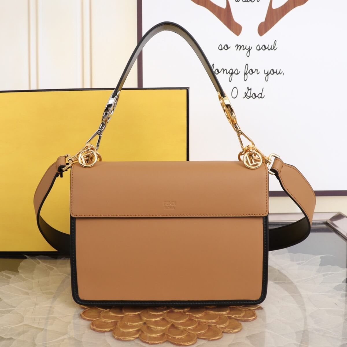 Fendi Designer Vitello Century FF Handbag, Fendi Handbag, Designer Handbag, Cheap Designer Handbag, Designer Handbag