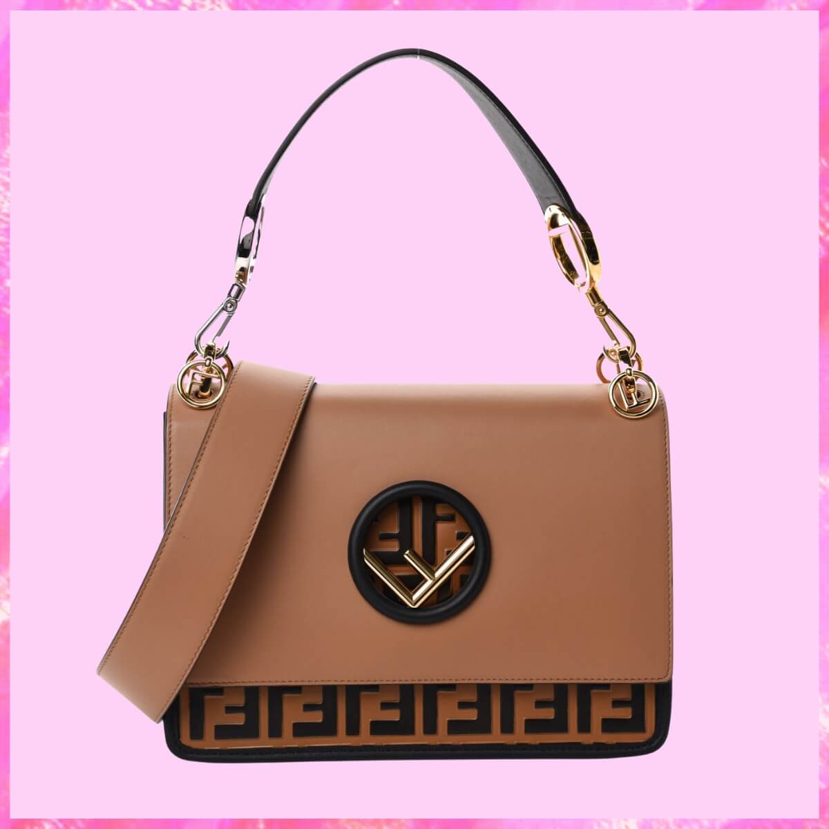 Fendi Designer Vitello Century FF Handbag, Fendi Handbag, Designer Handbag, Cheap Designer Handbag, Designer Handbag