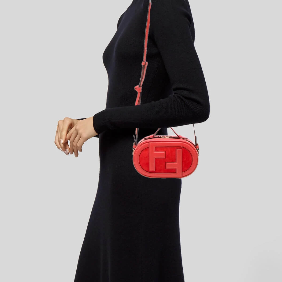Fendi Designer Vitello Grace O'Lock Shoulder Bag, Fendi Handbag, Designer Handbag, Cheap Designer Handbag, Designer Handbag