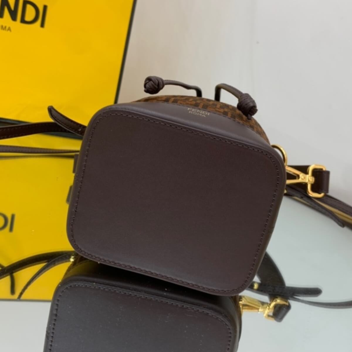 Fendi Designer Vitello King Tresor Bucket Bag, Fendi Handbag, Designer Handbag, Cheap Designer Handbag, Designer Handbag