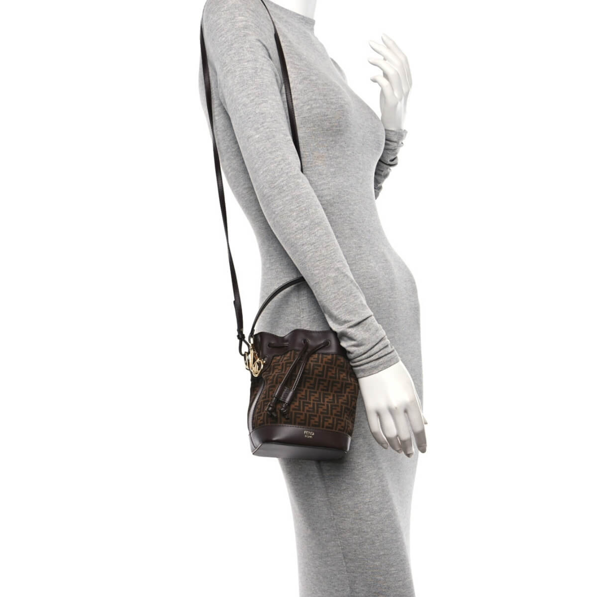 Fendi Designer Vitello King Tresor Bucket Bag, Fendi Handbag, Designer Handbag, Cheap Designer Handbag, Designer Handbag