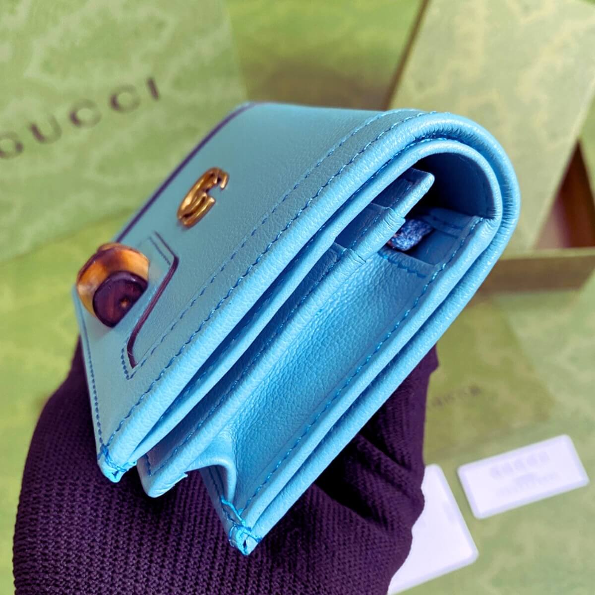 Gucci Designer Double G Leather Compact Wallet, Gucci Handbag, Designer Handbag, Cheap Designer Handbag, Designer Handbag