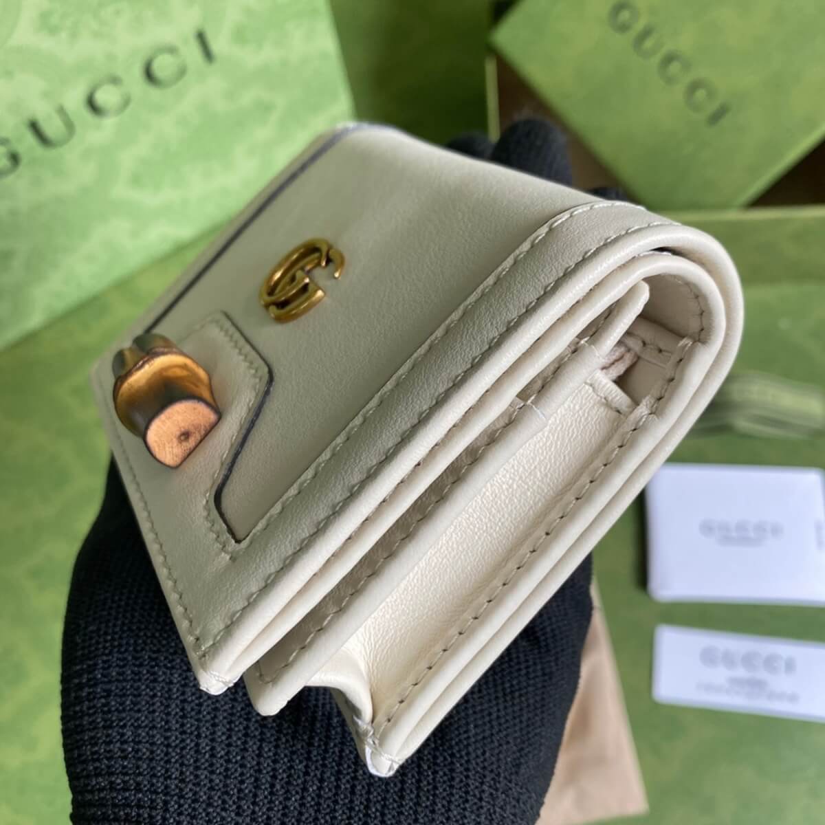 Gucci Designer Double G Leather Compact Wallet, Gucci Handbag, Designer Handbag, Cheap Designer Handbag, Designer Handbag