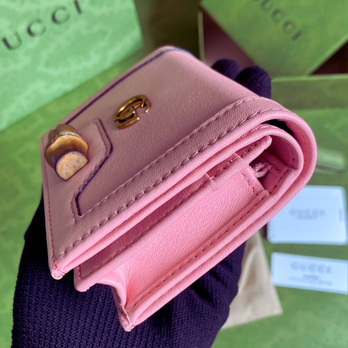 Gucci Designer Double G Leather Compact Wallet, Gucci Handbag, Designer Handbag, Cheap Designer Handbag, Designer Handbag