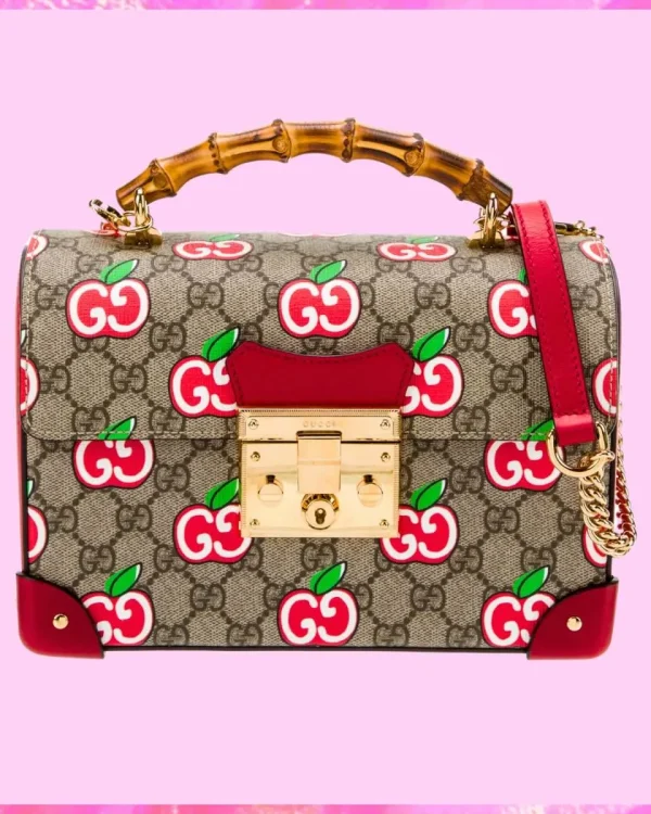 Gucci Designer GG Apple Padlock Bamboo Bag, Gucci Handbag, Designer Handbag, Cheap Designer Handbag, Designer Handbag
