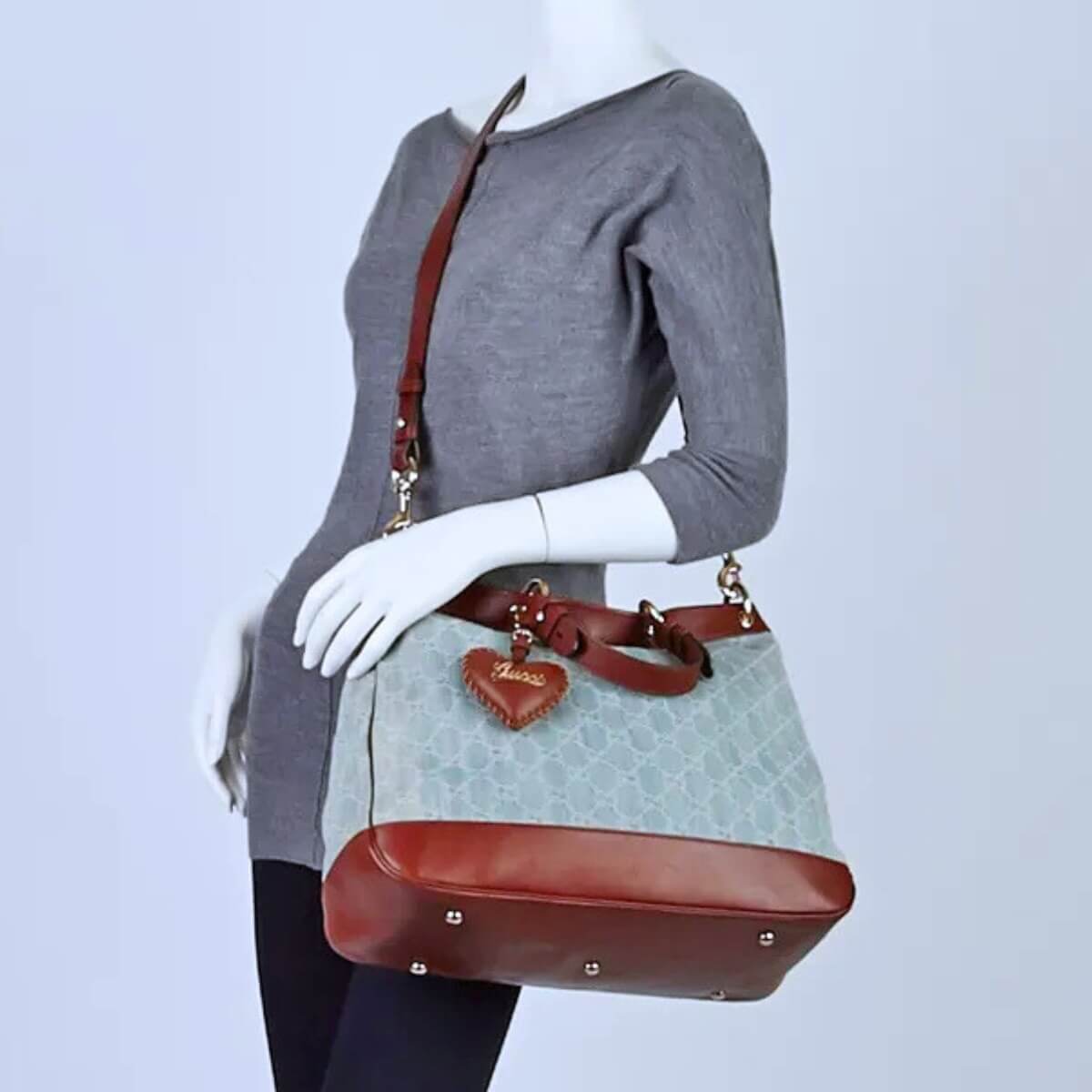 Gucci Designer GG Denim Top Handle Tote Bag, Gucci Handbag, Designer Handbag, Cheap Designer Handbag, Designer Handbag