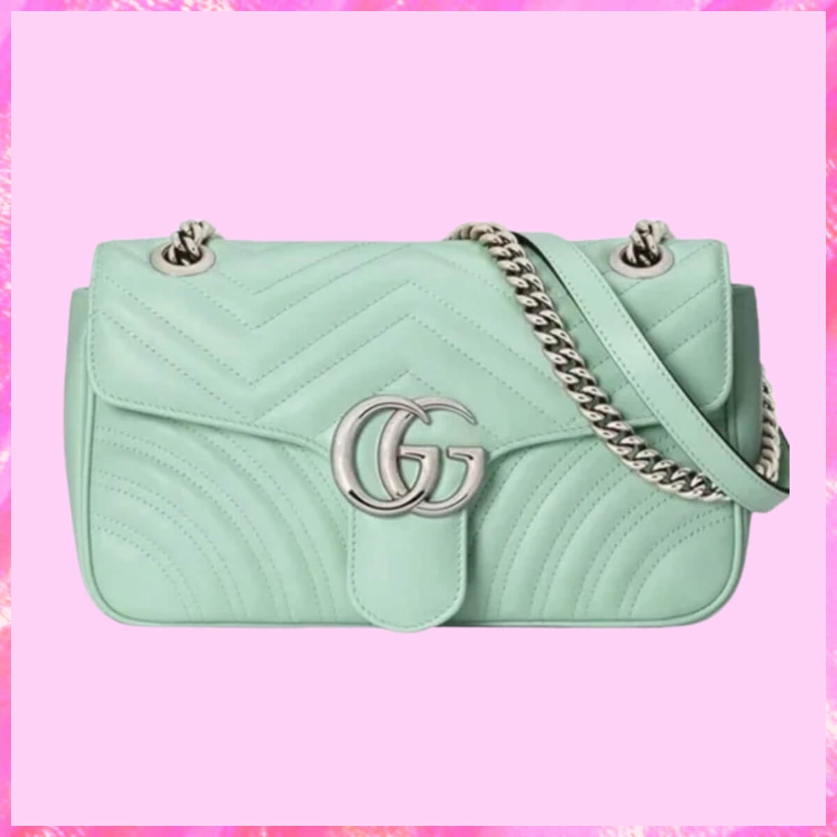 Gucci Designer GG Marmont Matelassé Handbag In Mint, Gucci Handbag, Designer Handbag, Cheap Designer Handbag, Designer Handbag