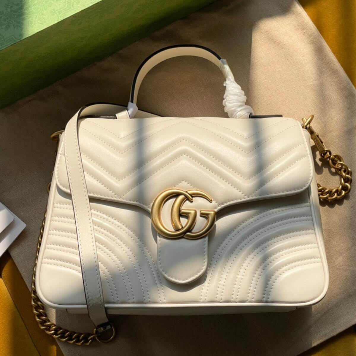 Gucci Designer GG Marmont Top Handle Bag, Gucci Handbag, Designer Handbag, Cheap Designer Handbag, Designer Handbag