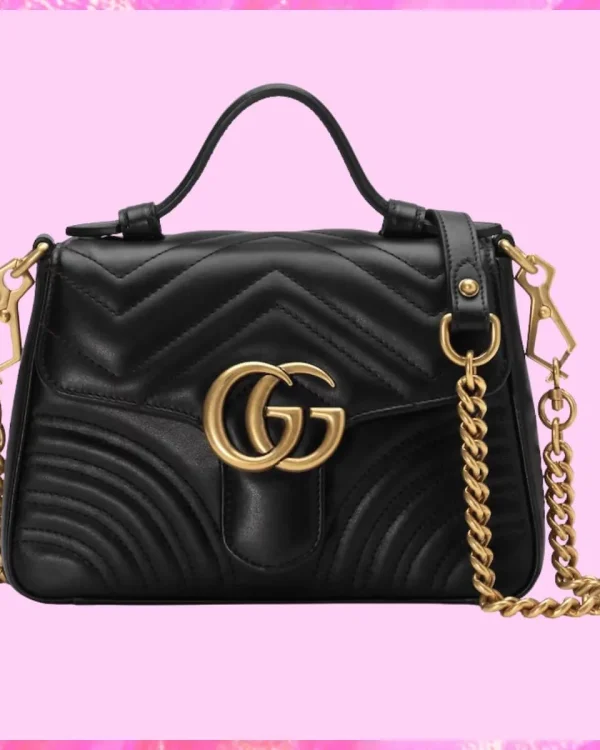 Gucci Designer GG Marmont Top Handle Bag, Gucci Handbag, Designer Handbag, Cheap Designer Handbag, Designer Handbag