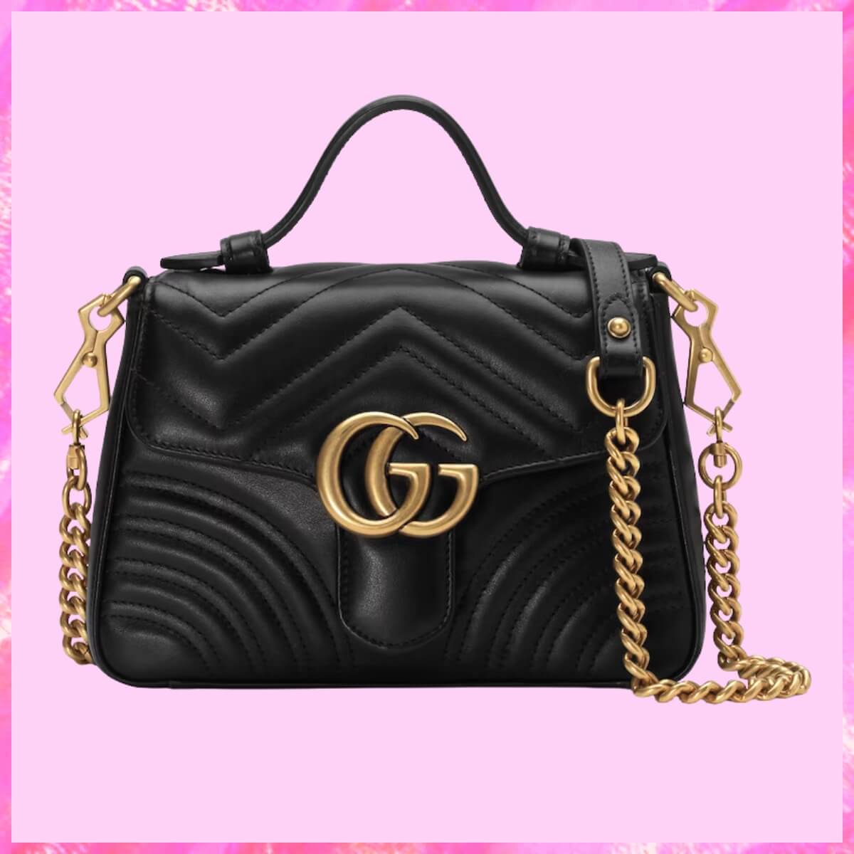 Gucci Designer GG Marmont Top Handle Bag, Gucci Handbag, Designer Handbag, Cheap Designer Handbag, Designer Handbag