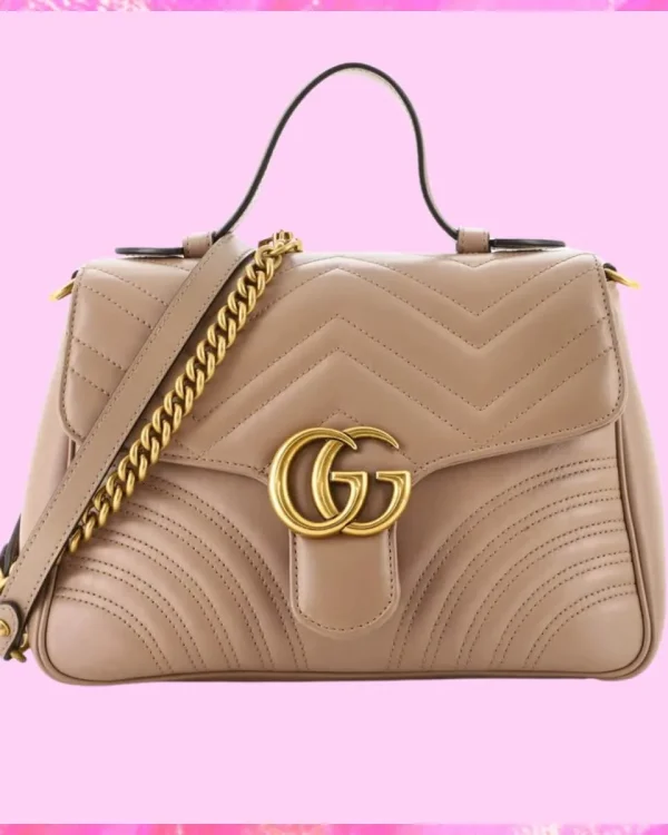 Gucci Designer GG Marmont Top Handle Bag, Gucci Handbag, Designer Handbag, Cheap Designer Handbag, Designer Handbag