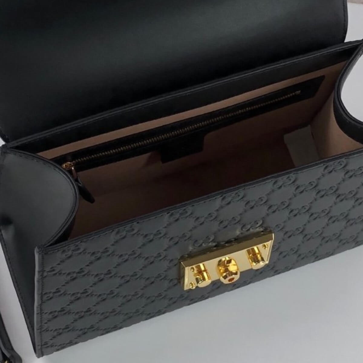 Gucci Designer GG Signature Padlock Handle Bag, Gucci Handbag, Designer Handbag, Cheap Designer Handbag, Designer Handbag