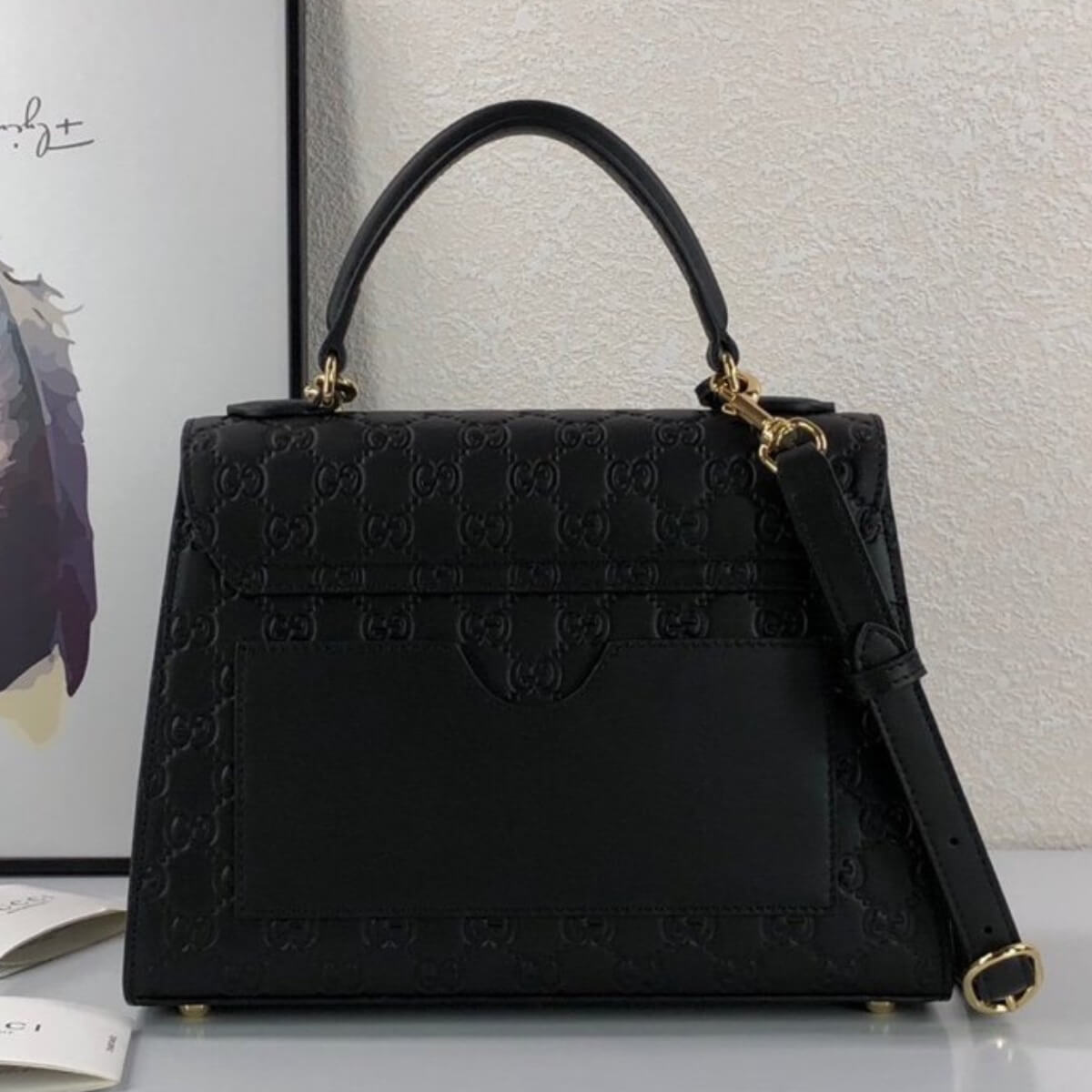 Gucci Designer GG Signature Padlock Handle Bag, Gucci Handbag, Designer Handbag, Cheap Designer Handbag, Designer Handbag