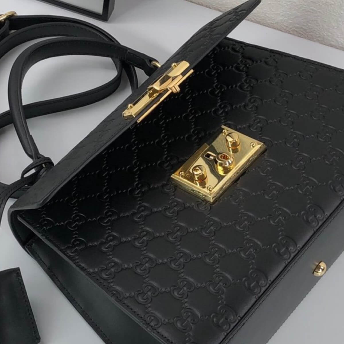 Gucci Designer GG Signature Padlock Handle Bag, Gucci Handbag, Designer Handbag, Cheap Designer Handbag, Designer Handbag