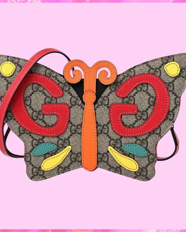 Gucci Designer Multicolor GG Butterfly Handbag, Gucci Handbag, Designer Handbag, Cheap Designer Handbag, Designer Handbag
