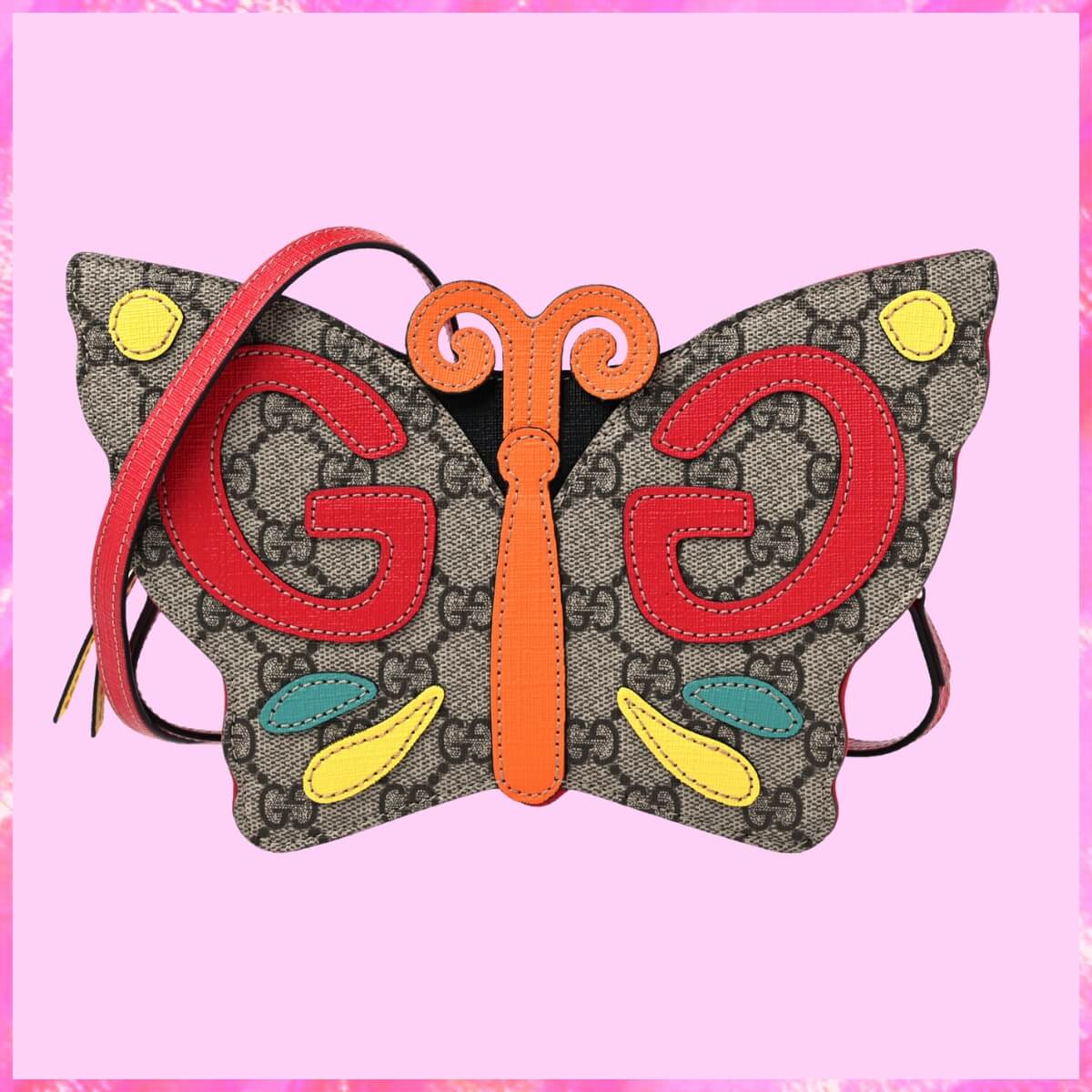 Gucci Designer Multicolor GG Butterfly Handbag, Gucci Handbag, Designer Handbag, Cheap Designer Handbag, Designer Handbag