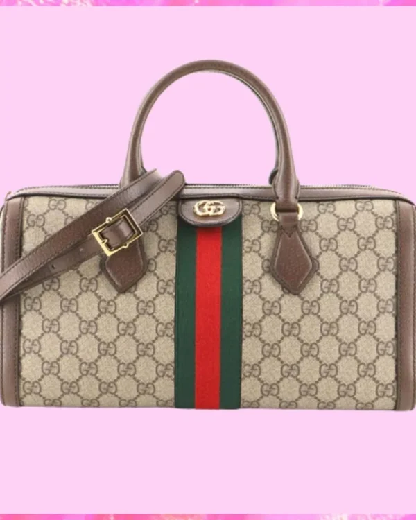 Gucci Designer Ophidia GG Canvas Top Handle Shoulder Bag, Gucci Handbag, Designer Handbag, Cheap Designer Handbag, Designer Handbag