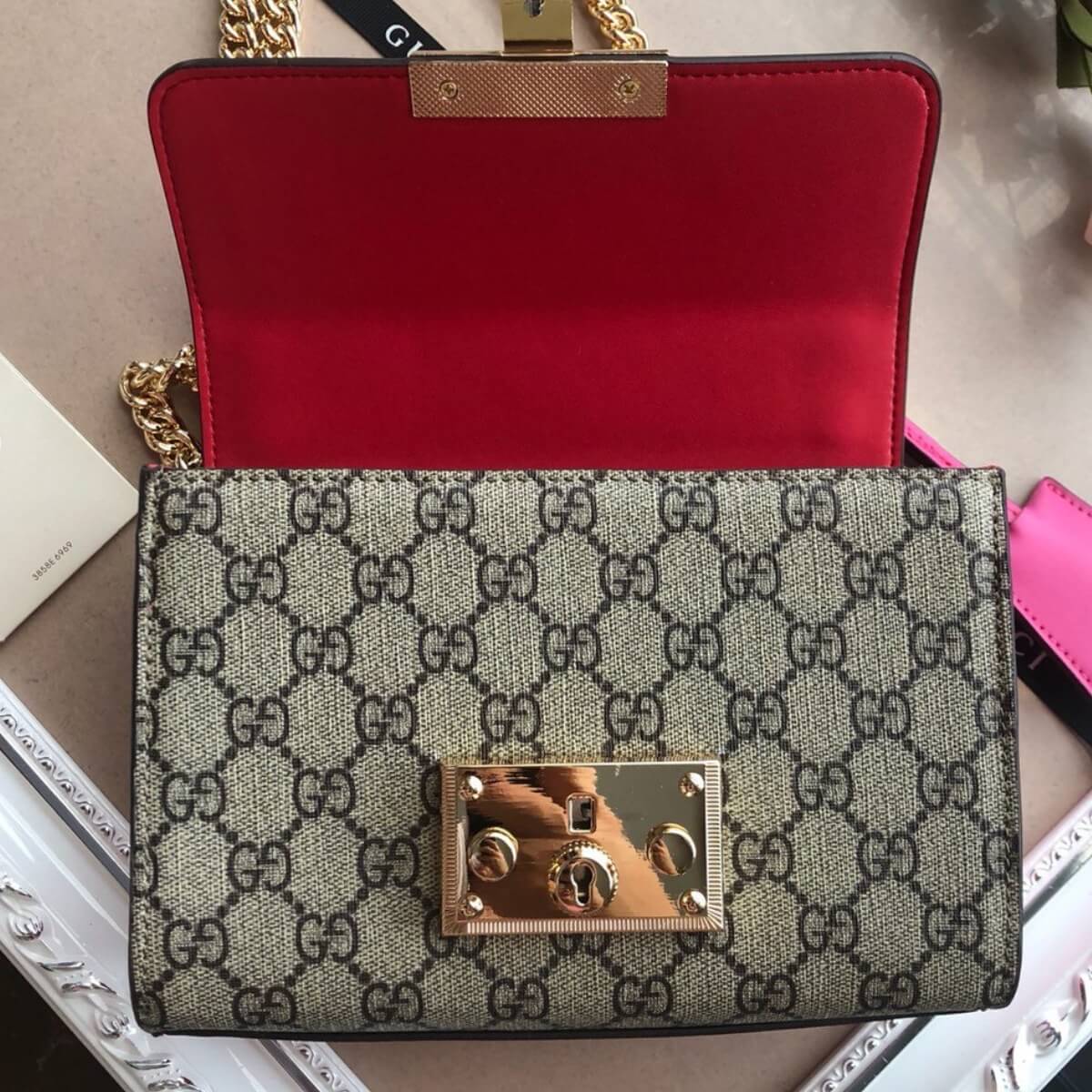 Gucci Designer Padlock Small Shoulder Bag, Gucci Handbag, Designer Handbag, Cheap Designer Handbag, Designer Handbag