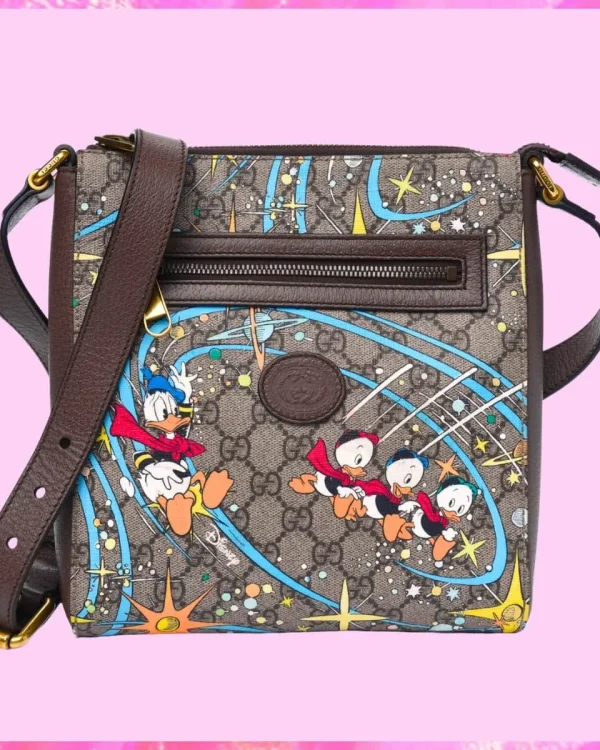 Gucci Designer x Disney Donald Duck Messenger Bag, Gucci Handbag, Designer Handbag, Cheap Designer Handbag, Designer Handbag