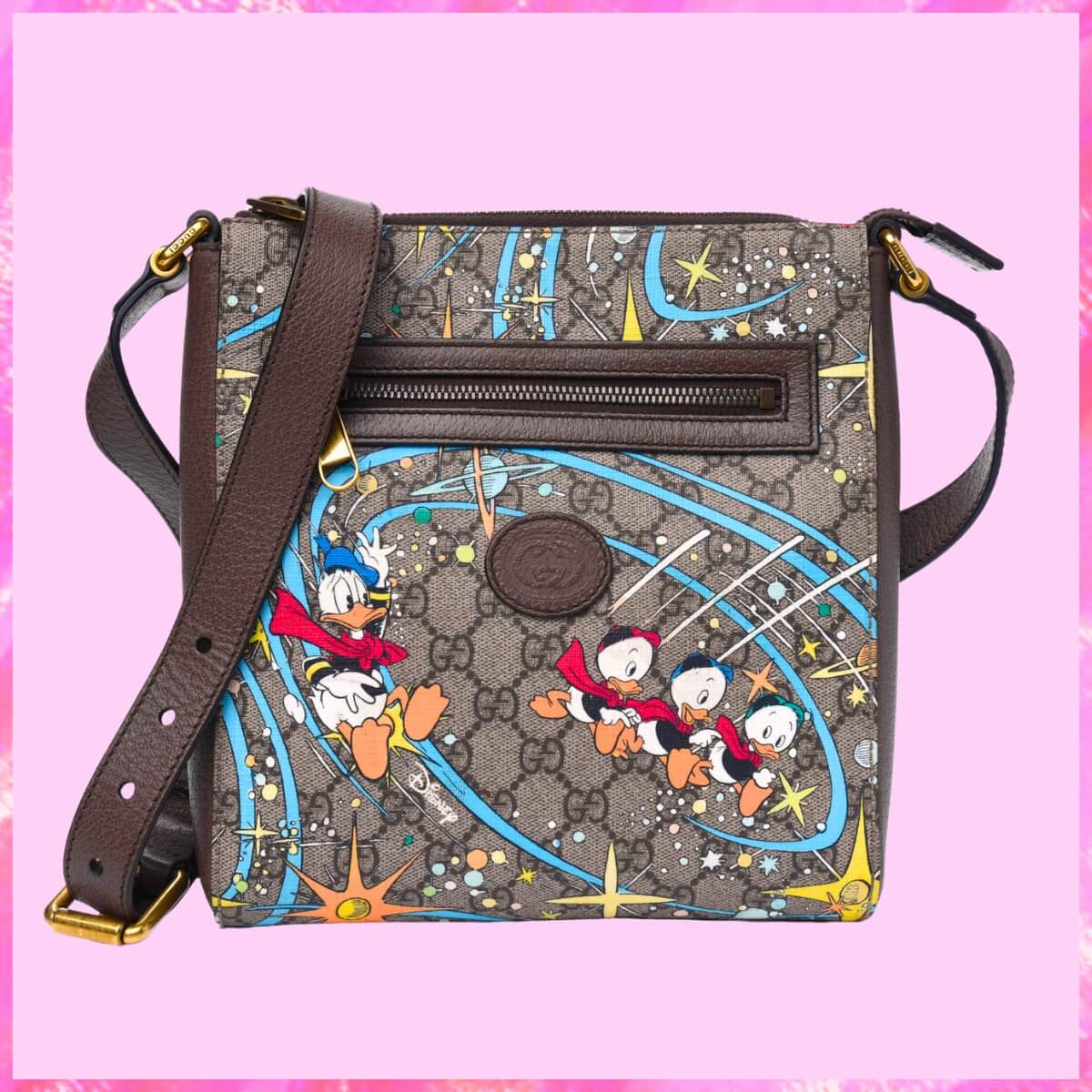 Gucci Designer x Disney Donald Duck Messenger Bag, Gucci Handbag, Designer Handbag, Cheap Designer Handbag, Designer Handbag