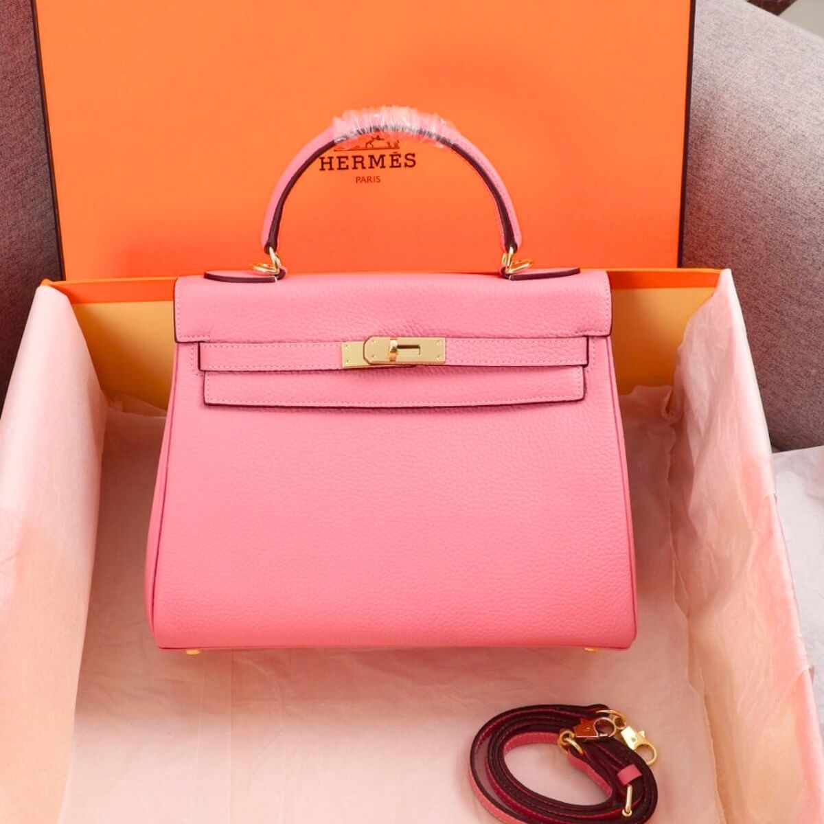 Hermes Designer Nata Epsom Kelly 25 Sellier Handbag, Hermes Handbag, Designer Handbag, Cheap Designer Handbag, Designer Handbag
